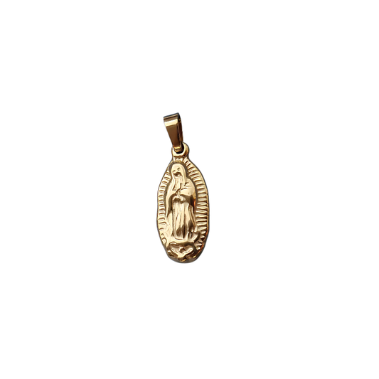 Our Lady of Guadalupe Charm ~ 18k Stainless Steel