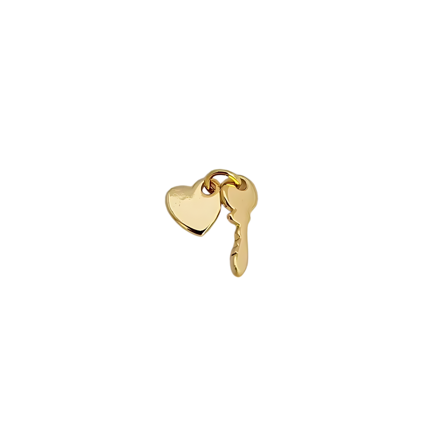 Key to My Heart Charm ~ 14k Gold Plated Charm