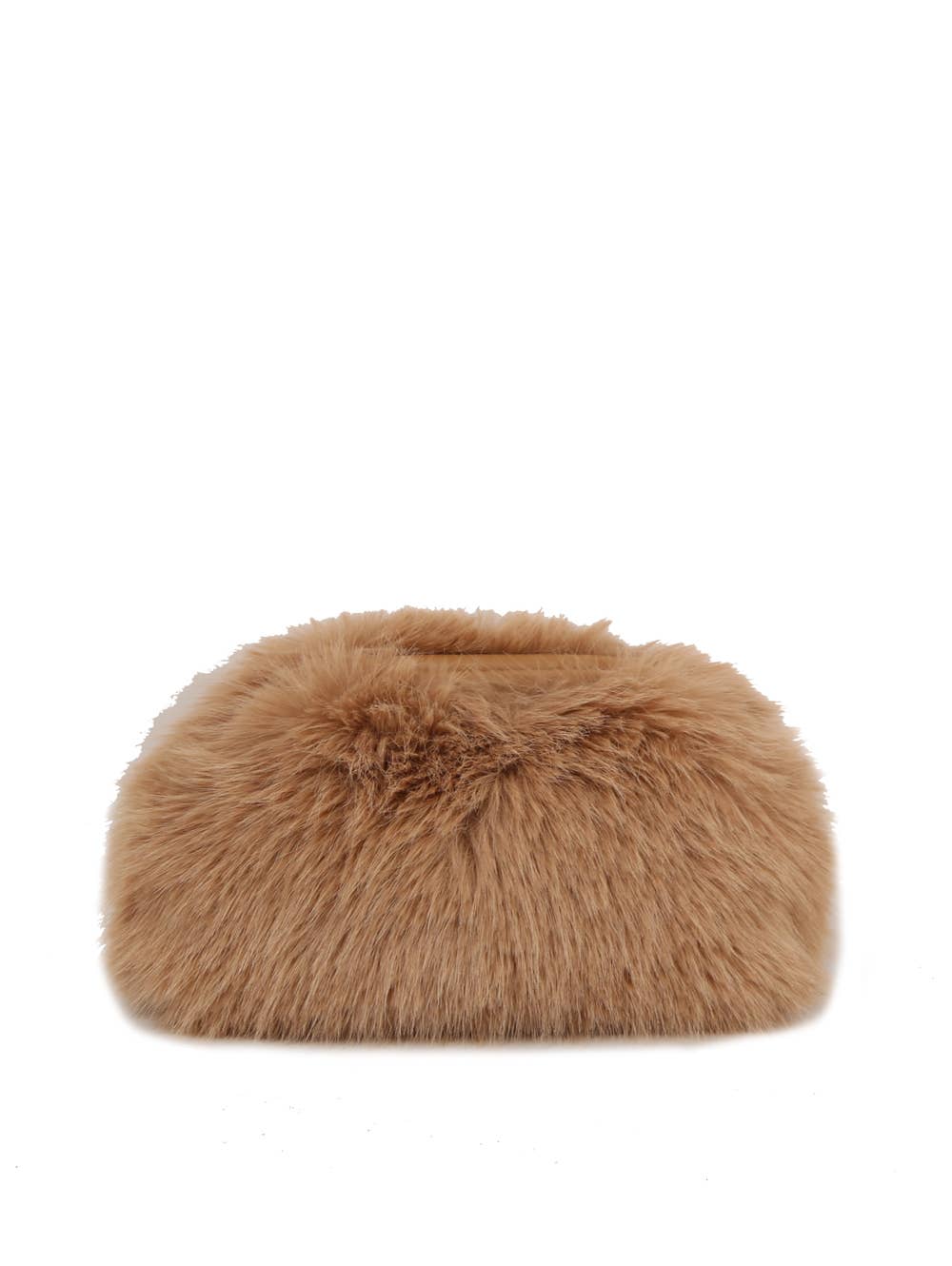 Calin Collection Faux Fur Clutch Bag Soft Plush Exterior