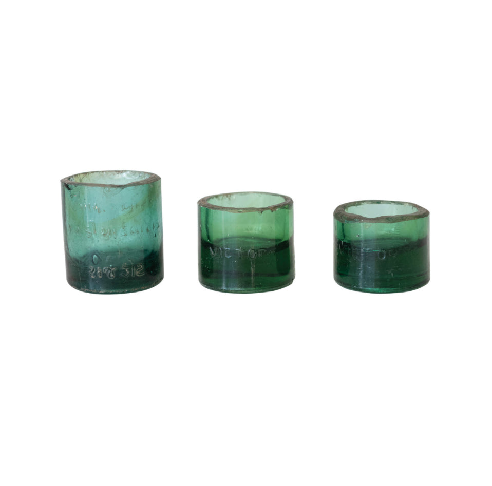 Found Glass Tealight Holder