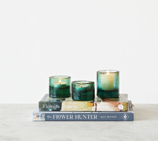 Found Glass Tealight Holder