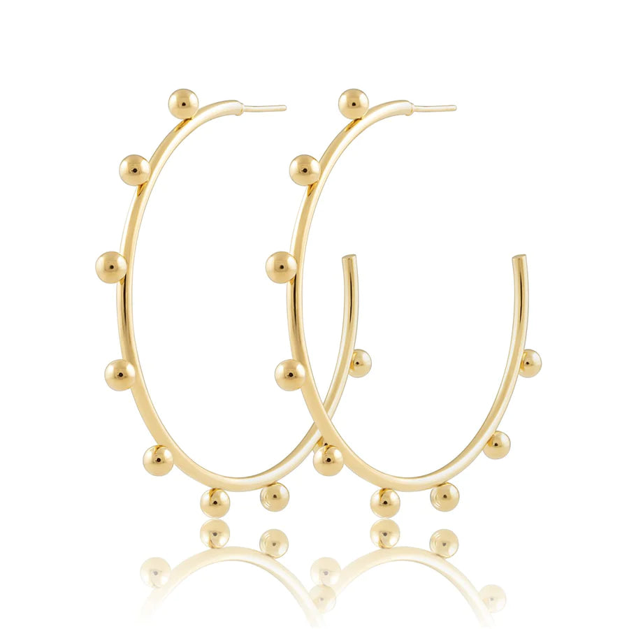 Studded Hoop Earrings