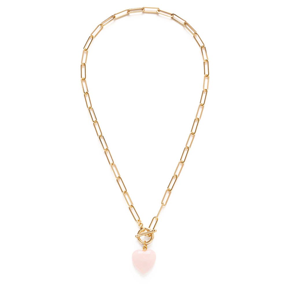 Roxy Chain Toggle Clasp Heart Necklace