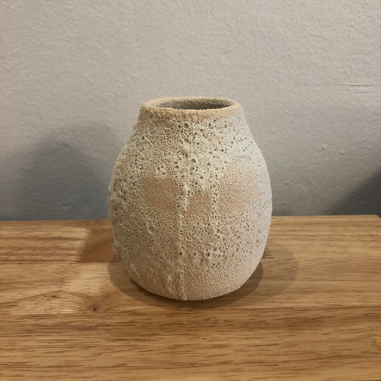 Small White Crater Vase