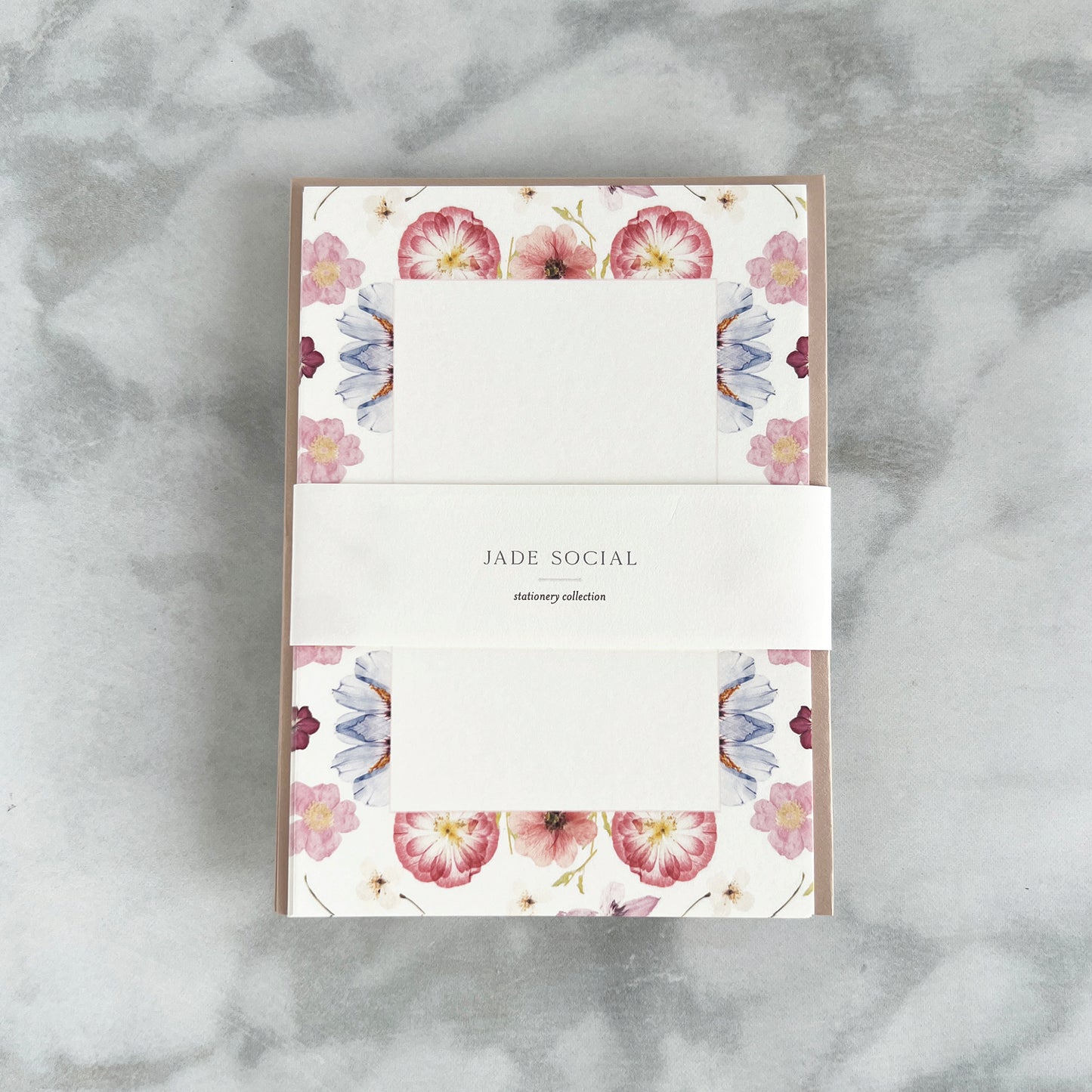 Pressed Flowers Pink | JS Stationery Collection
