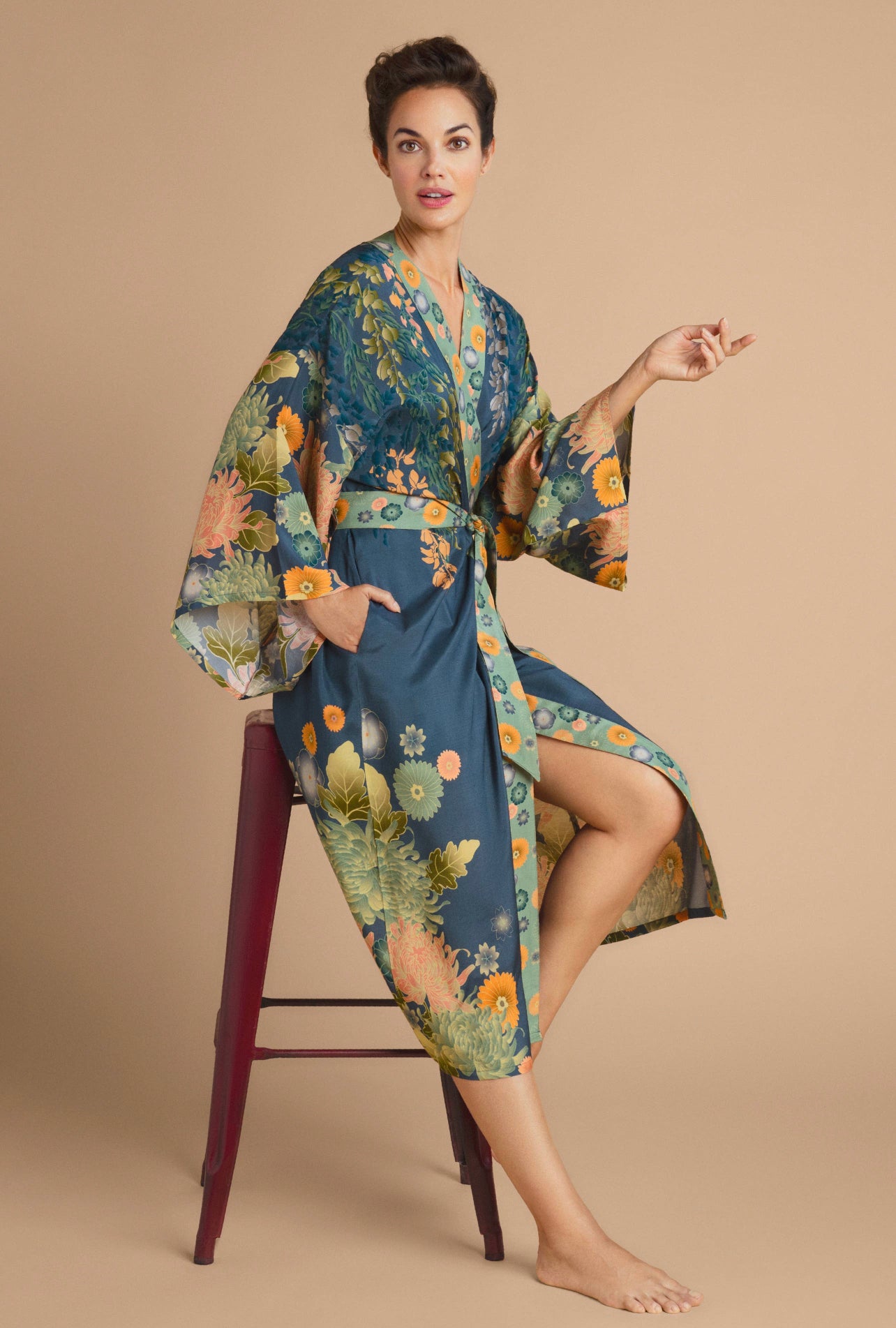 Wisteria Kimono Gown Robe