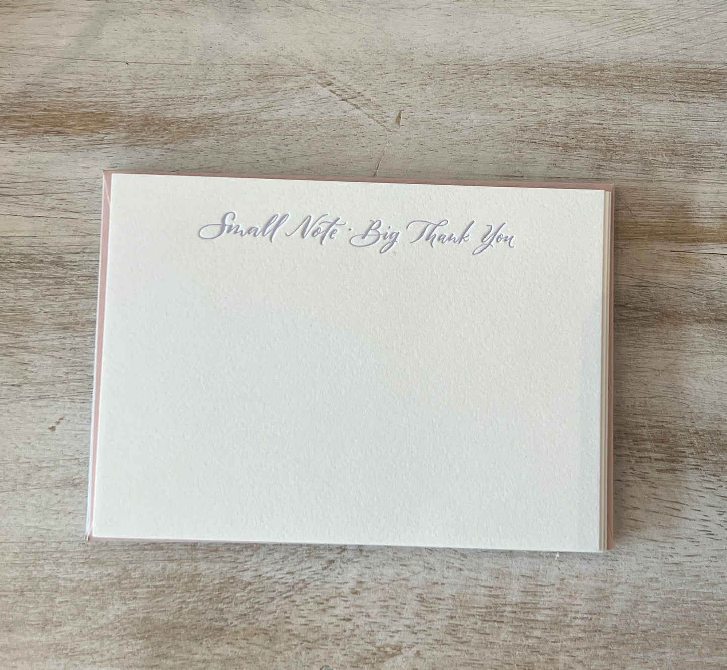 Letterpress Thank You Notes