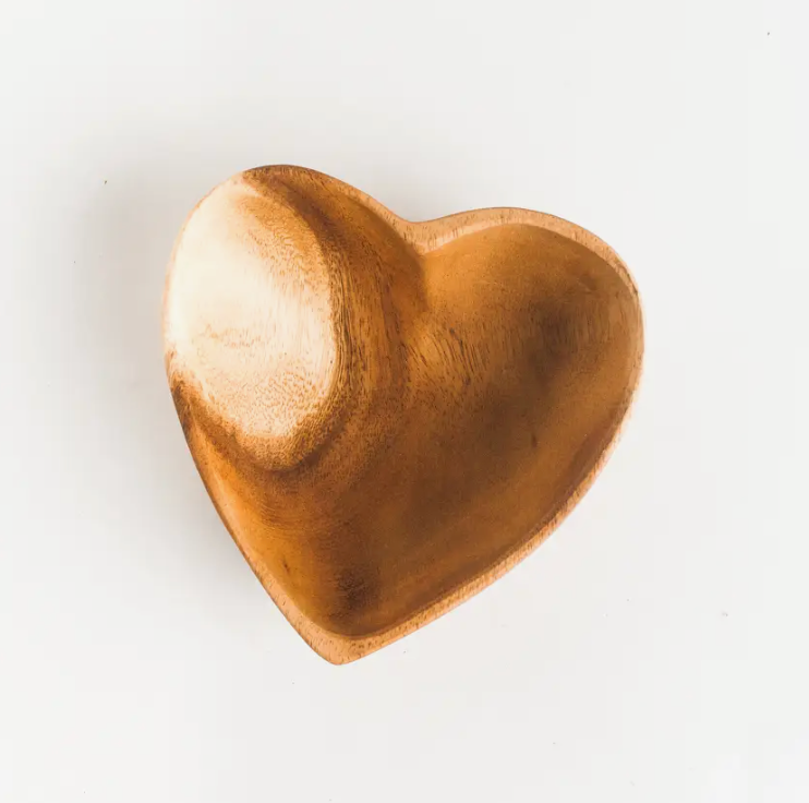 Acadia Wood Heart Bowl