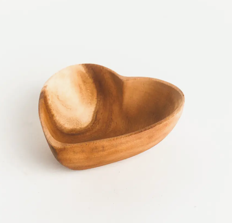 Acadia Wood Heart Bowl