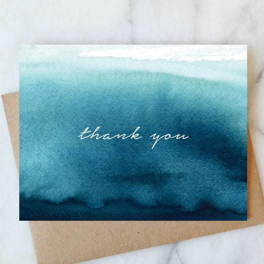Box Set of 6 // Water Thank You Card
